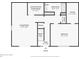 Floor plan featuring foyer, living room, bedroom, laundry room, and bathroom at 2457 Shiloh Dr, Decatur, GA 30034