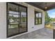 Outdoor patio with stone flooring at 6132 Hutchins Dr, Buford, GA 30518
