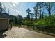 Back porch looking out on trees and plants at 2867 Payton Ne Rd, Atlanta, GA 30345