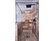Modern bathroom shower features stone brick and tiled floor, and sleek black shower head and faucet at 2277 Peachtree Ne Rd # 507, Atlanta, GA 30309