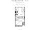 A blueprint depicting the third floor layout of the house layout with details on room placements at 134 Wards Crossing Way # 17, Johns Creek, GA 30022