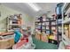Organized storage room featuring ample shelving and storage bins at 169 Twickenham Trce, Suwanee, GA 30024