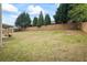 Expansive backyard is enclosed by a wood fence, offering privacy and space for outdoor activities at 4745 Prather Farm Cir, Cumming, GA 30040