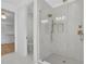 Modern bathroom featuring a glass-enclosed shower and toilet area at 4812 Moonview Ln # 4, Sugar Hill, GA 30518