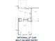 Home layout option with a three-car garage bolt on side entry, kitchen, breakfast nook and patio at 3240 Lions Ruby Ln, Atlanta, GA 30349