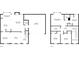 Detailed floor plan shows the layout of the home's two floors at 4147 Pinehurst Valley Dr, Decatur, GA 30034