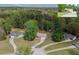 Aerial view of homesite with blue property boundary and inset picture of the home at 85 Emily Trce, Covington, GA 30016