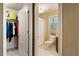 Hallway bathroom with a walk-in closet, and a shower and tub combo at 104 Kremer Falls Trce, Canton, GA 30114