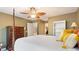 Bedroom with a four-poster bed, a dresser, and a built in bookshelf at 104 Kremer Falls Trce, Canton, GA 30114