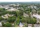 Beautiful neighborhood aerial showing mature trees, nearby roads, and a lake at 2356 Pinkney Dr, Marietta, GA 30062