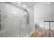 Large glass shower with spa shower features at 2356 Pinkney Dr, Marietta, GA 30062