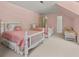 Cozy bedroom featuring two beds and unique architectural details at 1000 N Harbor Ct, Atlanta, GA 30328