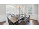 Dining room boasting a large dining table, chandelier lighting, and great natural light at 1401 Kings Park Nw Dr, Kennesaw, GA 30152