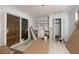 Sitting area with sliding glass doors and built-in shelves at 1809 San Gabriel Ave, Decatur, GA 30032