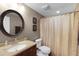 Full bathroom featuring a vanity, toilet, and shower with a curtain at 2788 Bridle Ridge Way, Buford, GA 30519