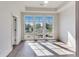 Bright bedroom with hardwood floors, and triple window with neighbourhood views at 2620 Mackintosh Ct # 19, Brookhaven, GA 30319