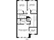 Floorplan featuring bedrooms, a bathroom, and a laundry room at 2620 Mackintosh Ct # 19, Brookhaven, GA 30319