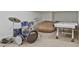 Finished basement featuring drums, an air hockey table and neutral colored carpet at 3658 Brock Rd, Duluth, GA 30096