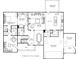 First floor plan showing a large kitchen, great room, dining room, and 2-bay garage at 668 Crest Line Trl, Powder Springs, GA 30127