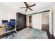Bedroom with a murphy bed and a closet with shelving at 287 14Th Nw St # 8, Atlanta, GA 30318