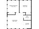 Floor plan showcasing the layout of the bedrooms, living room, bathroom, and kitchen with dimensions at 287 14Th Nw St # 8, Atlanta, GA 30318