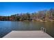 Waterfront dock extending into the lake, perfect for serene relaxation at 1280 Tynecastle Way, Sandy Springs, GA 30350