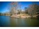 Scenic waterfront view with a private dock and surrounding trees at 1280 Tynecastle Way, Sandy Springs, GA 30350