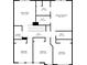 Second floor plan illustrating bedrooms, bathrooms, laundry, hall, and Gathering room layouts with measurements at 5372 Fountain Head Ln, Auburn, GA 30011