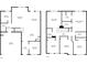Detailed floor plan showcasing the layout of the home's two floors, including room dimensions at 5372 Fountain Head Ln, Auburn, GA 30011
