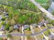Stunning aerial view of a well-planned community, close to the river, highway, and lush greenery at 1870 Chattahoochee Run Dr, Suwanee, GA 30024