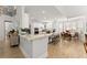 Spacious kitchen featuring island, breakfast bar, and stainless steel appliances at 1870 Chattahoochee Run Dr, Suwanee, GA 30024