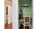 Cleverly designed office nook, with a built-in desk and storage, providing a functional workspace at 310 Kingspring Ct, Roswell, GA 30076