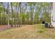 Lush green backyard with trees, offering a private and serene outdoor setting next to the home at 3736 Chevington Se Ct, Atlanta, GA 30354