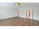 Spacious bedroom with doors leading to bathroom and walk-in closet at 807 Bridget Sw Walk, Powder Springs, GA 30127