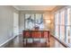 Bright office space featuring hardwood floors, a large window, and ample natural light at 1991 River Forest Dr, Marietta, GA 30068