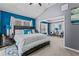 Spacious main bedroom with high ceilings, carpet, and sitting area at 5462 S Crest Ridge S Dr, Ellenwood, GA 30294