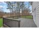 Cozy deck overlooking a lush green lawn and mature trees, creating a serene outdoor living space at 9429 Golfview Pt, Villa Rica, GA 30180