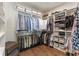 A very organized closet with shelving and rods to hang clothes for maximum storage and functionality at 2235 Chestnut Pass, Decatur, GA 30033