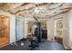 Spacious basement featuring a gym area and a window for natural light at 1950 Lancaster Se Dr, Conyers, GA 30013