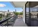 Balcony overlooking city skyline, perfect for outdoor relaxation and entertaining at 3481 Lakeside Ne Dr # 907, Atlanta, GA 30326