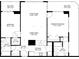Detailed floor plan showcasing the layout of the home, including room dimensions and features at 3481 Lakeside Ne Dr # 907, Atlanta, GA 30326