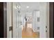 Inviting foyer with hardwood floors and view to living area at 3481 Lakeside Ne Dr # 907, Atlanta, GA 30326