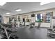 Modern gym equipped with various machines and weights, providing a convenient fitness option for residents at 3481 Lakeside Ne Dr # 907, Atlanta, GA 30326