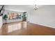 Spacious living room featuring hardwood floors and lots of light at 3481 Lakeside Ne Dr # 907, Atlanta, GA 30326