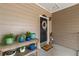 Charming entryway features potted plants and welcome mat at 408 Brighton Pt, Atlanta, GA 30328