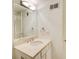 Bathroom featuring neutral countertop, single sink vanity and classic finishes at 1900 Denton Walk Ct, Marietta, GA 30062