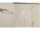 Bright bathroom shower and towel bar with neutral color and hardware at 1900 Denton Walk Ct, Marietta, GA 30062