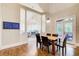Dining area with views into living area, and outdoor patio at 1900 Denton Walk Ct, Marietta, GA 30062