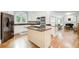 Spacious kitchen with stainless steel appliances, granite countertops, and a center island at 1900 Denton Walk Ct, Marietta, GA 30062