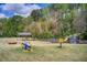 Community playground with swings, slides, climbing equipment and covered picnic area on grassy lawn at 1900 Denton Walk Ct, Marietta, GA 30062